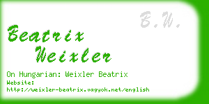 beatrix weixler business card